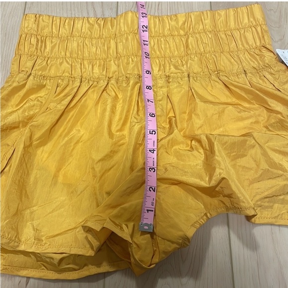 Free People FP Movement The Way Home Shorts, Varsity Gold, sz L - Picture 13 of 14